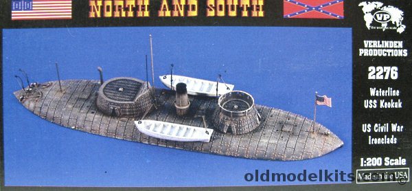 Verlinden 1/200 USS Keokuk - US Civil War Ironclad 'North and South' Waterline Series, 2276 plastic model kit